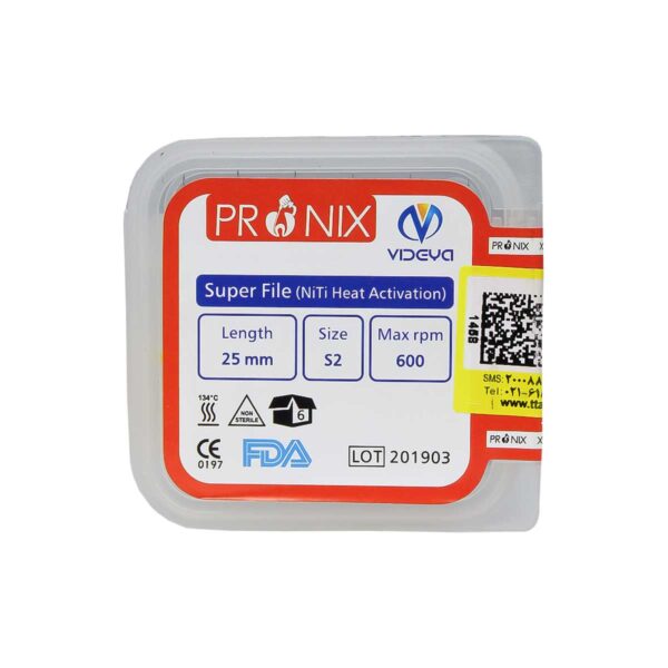 فایل روتاری شش عددی Pronix - فایل روتاری برند پرونیکس - تجهیزات دندانپزشکی خانه الماس - خرید فایل روتاری - قیمت فایل روتاری - دندانت