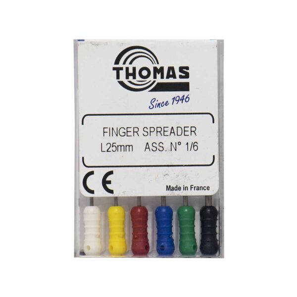 فینگر اسپریدر طول 25 برند Thomas - فایل دستی فینگر اسپریدر طول 25 توماس - تجهیزات دندانپزشکی خانه الماس - ابزار مطب - خرید فینگر اسپریدر Thomas