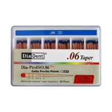 کن گوتا پرکا مدرج تیپر 6% Dia Dent - خرید کن گوتا پرکا مدرج تیپر 6 درصد دیادنت - فروشگاه تجهیزات دندانپزشکی خانه الماس - قیمت کن گوتا پرکا