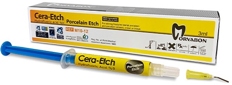 اسید اچ پرسلن هیدروفلوریک اسید 9% مروابن Morvabon Acid Hydrofluoric Gel 9% Cera Etch