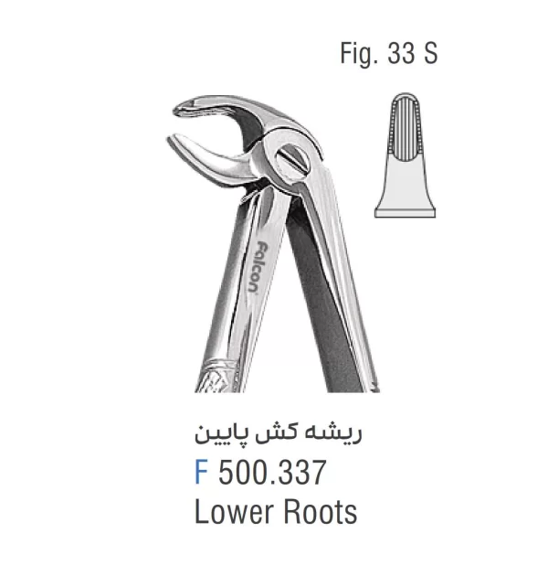 فورسپس ریشه کش پایین فالکن Fig:33S