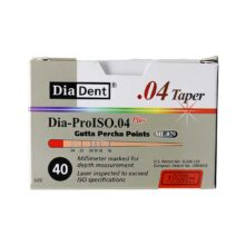 کن گوتا پرکا مدرج تیپر 4% Dia Dent - گوتا پرکا مدرج تیپر 4% برند دیادنت - خرید و قیمت کن گوتا پرکا مدرج تیپر 4 درصد - Gutta Percha Points