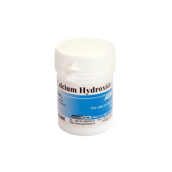 پودر کلسیم هیدروکساید گلچای - کلسیم هیدروکساید گلچای GOLCHAI - calcium hydroxide - فروشگاه آنلاین تجهیزات  دندان پزشکی خانه الماس