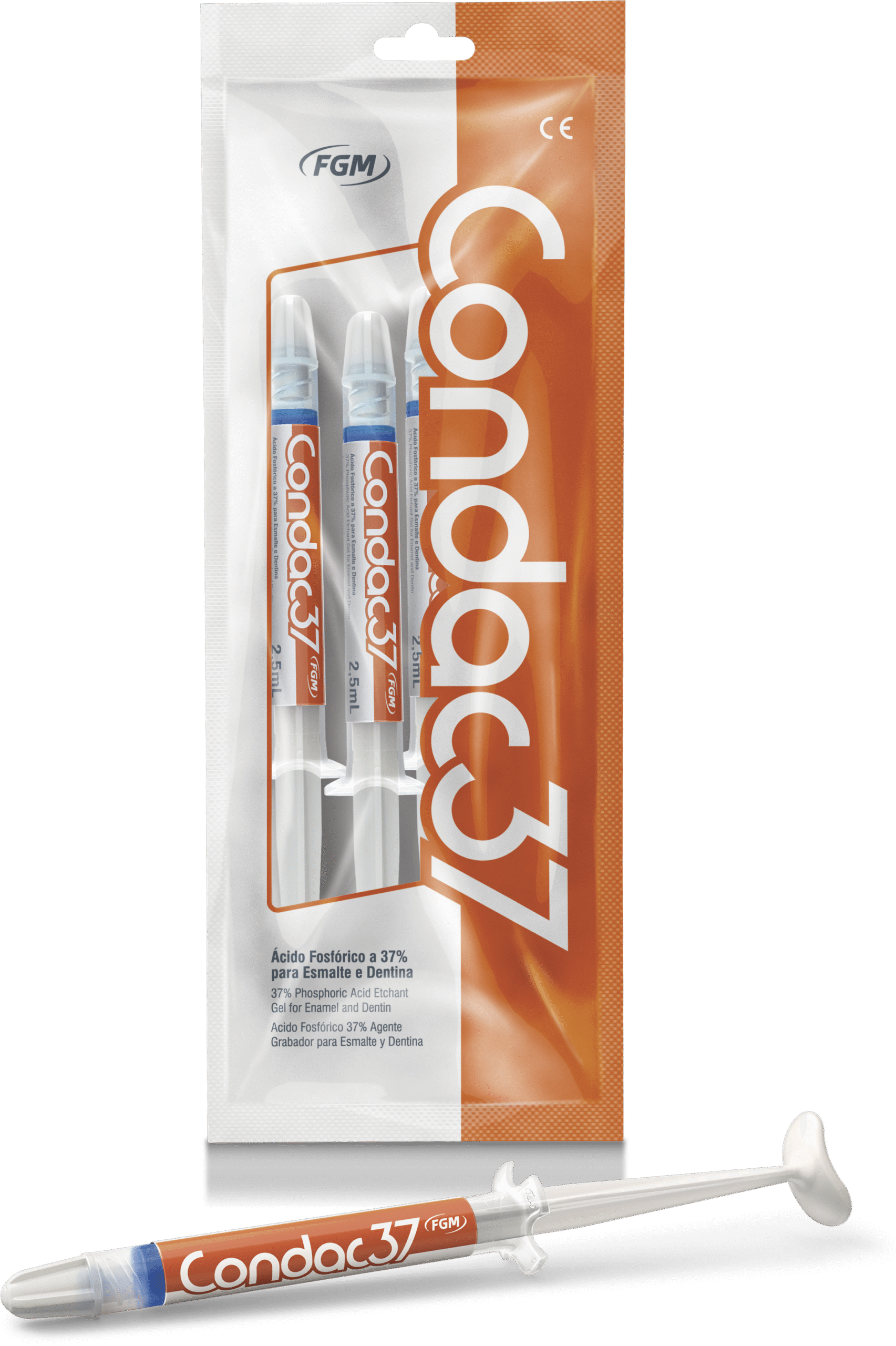 ژل اسید اچ 37% FGM - Condac ژل اسید اچ 37% FGM - Condac - اسید اچ سه سرنگ FGM - ژل اسید فسفریک 37%