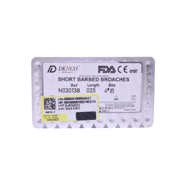 باربروچ طول 25 برند Denco ، خرید باربروچ با کمترین هزینه Barbed Broaches ، خرید باربروچ برند دنکو ، خرید و قیمت باربروچ طول 25 ، خانه الماس