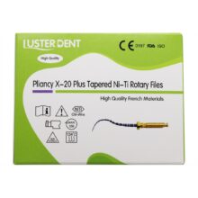 فایل روتاری Lusterdent - Plincy X-20 Plus Tapered - تجهیزات دندانپزشکی خانه الماس - فایل روتاری 25 میل 6 عددی - فایل روتاری برند لاستردنت