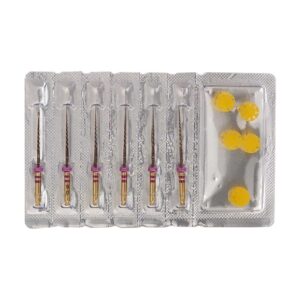 فایل روتاری 6٪ M3 Pro Gold Rotary File - فایل روتاری 6٪ شش عددی M3 - فایل روتاری 6٪ شش عددی برند M3 - تجهیزات دندانپزشکی خانه الماس