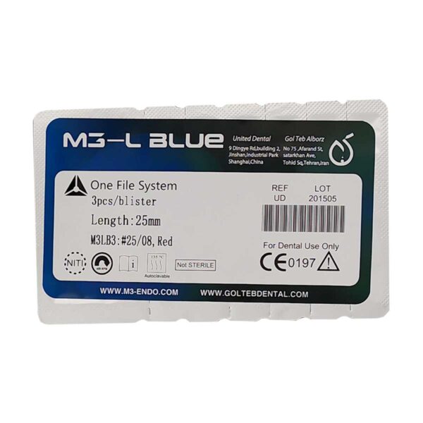فایل روتاری 8٪ M3 L Blue Rotary File - فایل روتاری 8٪ سه عددی - فایل روتاری L Blue - خرید انواع فایل روتاری - تجهیزات خانه الماس - دندانت