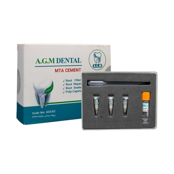 پودر اِم تی اِی 1.05 گرمی A.G.M - سمان ام تی ای MTA Cement - پودر اِم تی اِی A.G.M MTA Cement - تجهیزات دندانپزشکی خانه الماس - دندانت - دندال