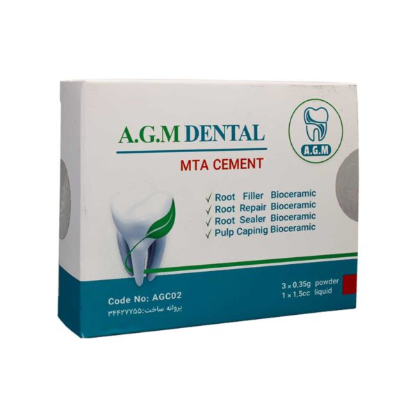 پودر اِم تی اِی 1.05 گرمی A.G.M - سمان ام تی ای MTA Cement - پودر اِم تی اِی A.G.M MTA Cement - تجهیزات دندانپزشکی خانه الماس - دندانت - دندال