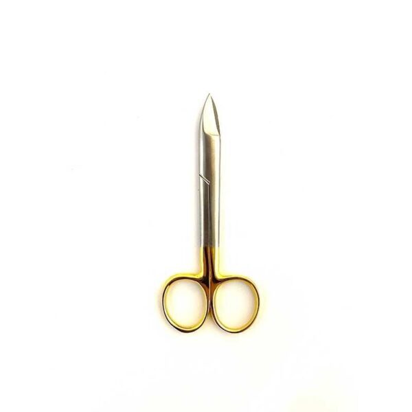 قیچی کرون بر سر صاف دسته طلایی Dental Device - خرید و قیمت قیچی کرون بر - قیچی ماتریس - فروشگاه دندانپزشکی آنلاین خانه الماس