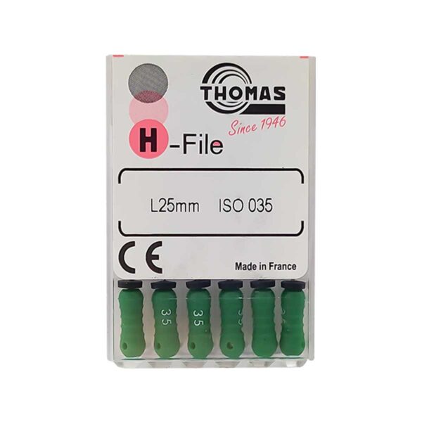 قیمت و خرید H فایل طول 25 Thomas - خرید و قیمت خرید و قیمت H فایل توماس - خرید تجهیزات دندانپزشکی خانه الماس -فروش انواع فایل دستی دندانپزشکی