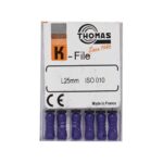 خرید و قیمت K فایل طول 25 Thomas - فایل دستی THOMAS - فروش لوازم مطب دندانپزشکی - خانه الماس - وسایل دندانپزشکی - K فایل طول 25 برند توماس