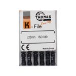 خرید و قیمت K فایل طول 25 Thomas - فایل دستی THOMAS - فروش لوازم مطب دندانپزشکی - خانه الماس - وسایل دندانپزشکی - K فایل طول 25 برند توماس