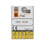 خرید و قیمت K فایل طول 25 Thomas - فایل دستی THOMAS - فروش لوازم مطب دندانپزشکی - خانه الماس - وسایل دندانپزشکی - K فایل طول 25 برند توماس