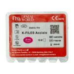 K فایل طول 25 Dental World - خرید K فایل طول 25 با بالاترین کیفیت - فروشگاه تجهیزات دندانپزشکی - فروشگاه دندانپزشکی آنلاین خانه الماس - دندال