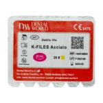 K فایل طول 25 Dental World - خرید K فایل طول 25 با بالاترین کیفیت - فروشگاه تجهیزات دندانپزشکی - فروشگاه دندانپزشکی آنلاین خانه الماس - دندال