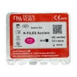 K فایل طول 25 Dental World - خرید K فایل طول 25 با بالاترین کیفیت - فروشگاه تجهیزات دندانپزشکی - فروشگاه دندانپزشکی آنلاین خانه الماس - دندال