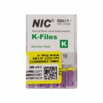 قیمت و خرید K فایل طول 25 Nik - فایل دستی K طول 25 - فروشگاه تجهیزات دندانپزشکی - تجهیزات دندانپزشکی خانه الماس - فروش انواع فایل دستی
