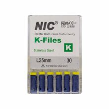 قیمت و خرید K فایل طول 25 برند NIC - فایل دستی K طول 25 - فروشگاه تجهیزات دندانپزشکی - تجهیزات دندانپزشکی خانه الماس - فروش انواع فایل دستی دندانپزشکی