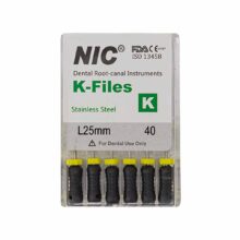 قیمت و خرید K فایل طول 25 برند NIC - فایل دستی K طول 25 - فروشگاه تجهیزات دندانپزشکی - تجهیزات دندانپزشکی خانه الماس - فروش انواع فایل دستی دندانپزشکی