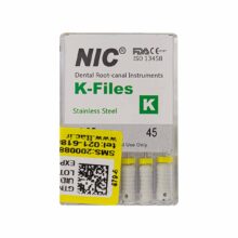 قیمت و خرید K فایل طول 25 برند NIC - فایل دستی K طول 25 - فروشگاه تجهیزات دندانپزشکی - تجهیزات دندانپزشکی خانه الماس - فروش انواع فایل دستی دندانپزشکی