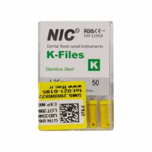 قیمت و خرید K فایل طول 25 Nik - فایل دستی K طول 25 - فروشگاه تجهیزات دندانپزشکی - تجهیزات دندانپزشکی خانه الماس - فروش انواع فایل دستی