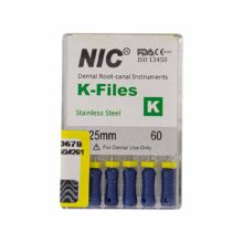 قیمت و خرید K فایل طول 25 Nik - فایل دستی K طول 25 - فروشگاه تجهیزات دندانپزشکی - تجهیزات دندانپزشکی خانه الماس - فروش انواع فایل دستی