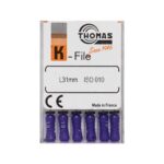 K فایل طول 31 Thomas - فایل دستی K طول 25 و 31 THOMAS - فروش لوازم مطب دندانپزشکی - خرید تجهیزات دندانپزشکی خانه الماس - دندانت - دندال