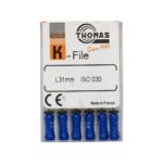 K فایل طول 31 Thomas - فایل دستی K طول 25 و 31 THOMAS - فروش لوازم مطب دندانپزشکی - خرید تجهیزات دندانپزشکی خانه الماس - دندانت - دندال