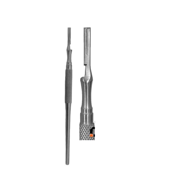 دسته بیستوری هالو Dental device - دسته تیغ بیستوری - فروشگاه دندانپزشکی آنلاین خانه الماس - ابزار مطب دندانپزشکی - خرید دسته بیستوری هالو